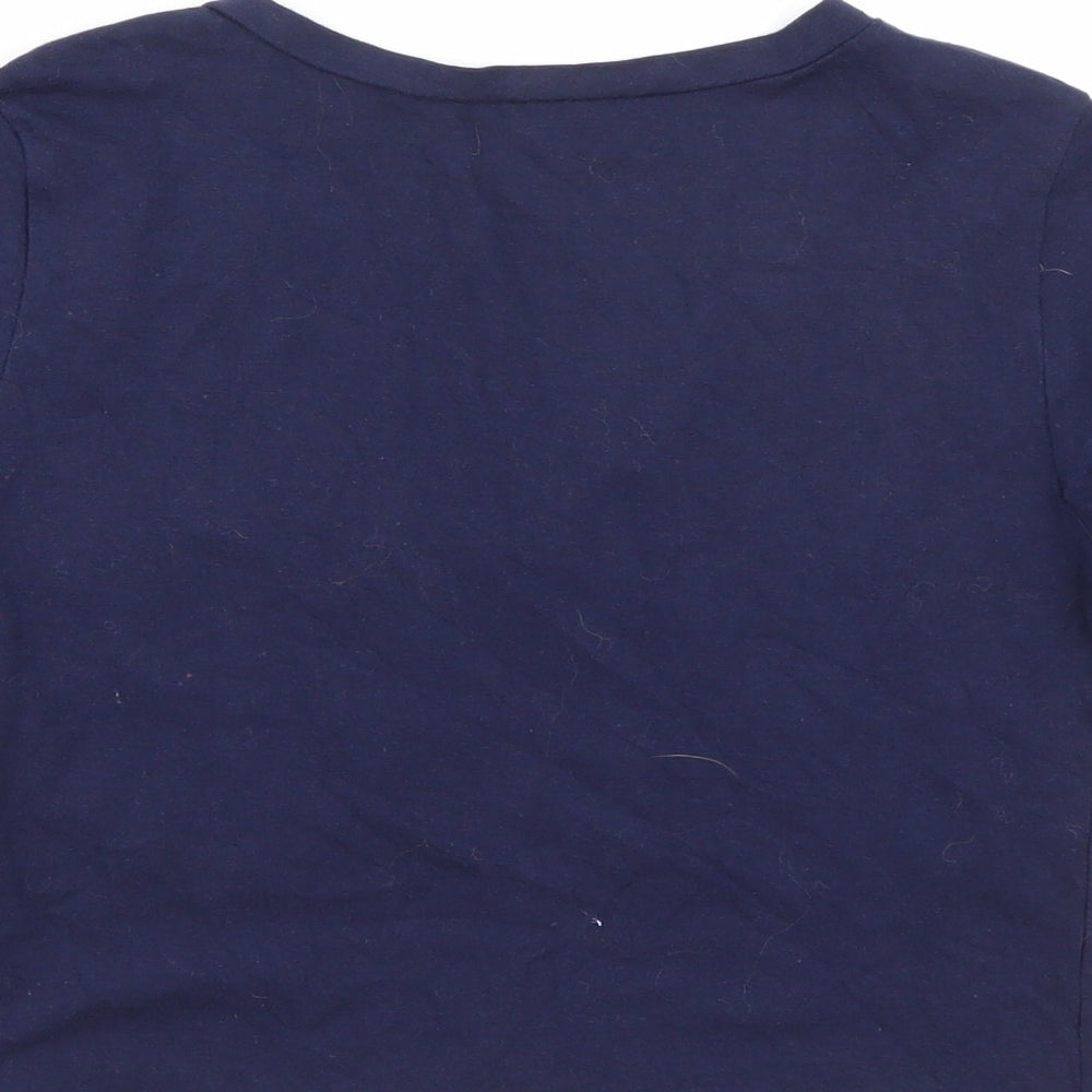 Gap Womens Blue Cropped T-Shirt Size S