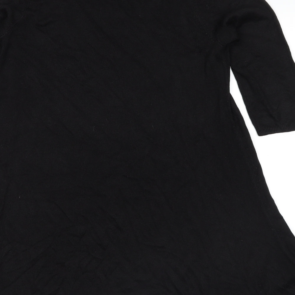 Brand and care label for Papaya women’s black jumper, size UK 8
