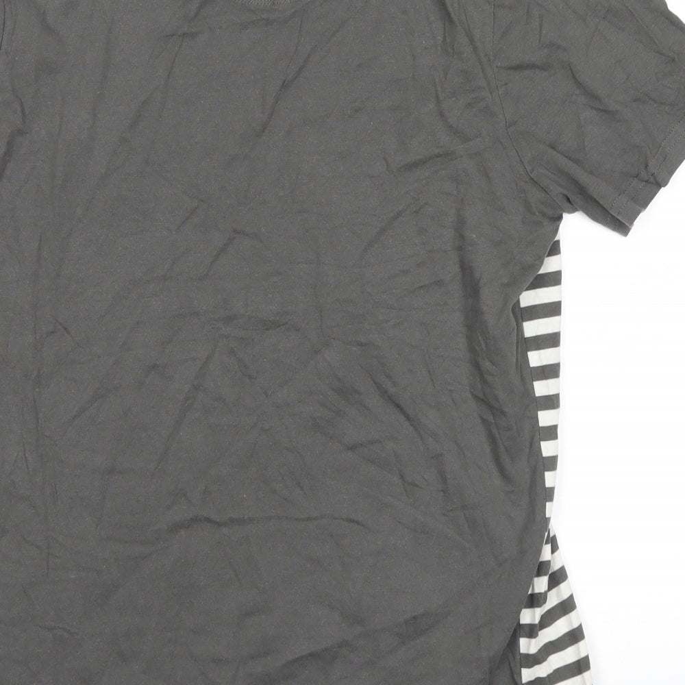 ser 55 Mens Green Striped T-Shirt Size M
