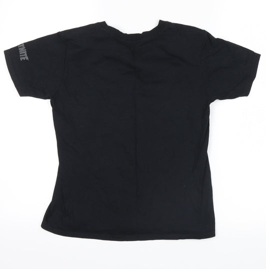 fortnite Boys Black Basic T-Shirt Size L