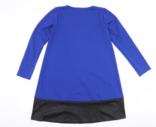 wassyl Womens Blue A-Line Size M