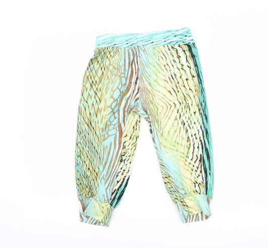 Twill Twenty Two Womens Blue Striped Cropped Trousers Size L L20 in