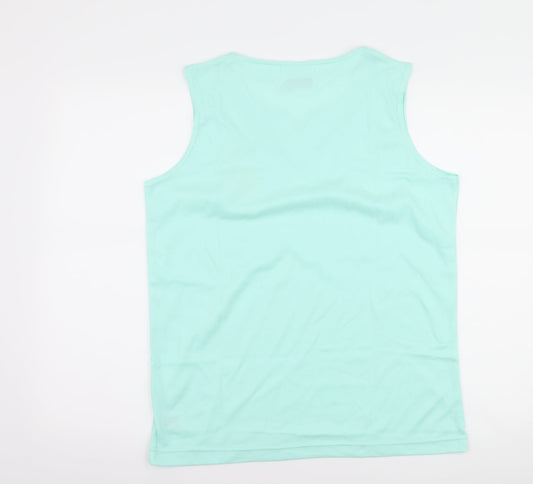 nuggets Womens Green Paisley Basic Tank Size M