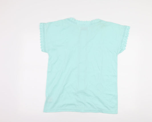 nuggets Womens Blue Basic Button-Up One Size