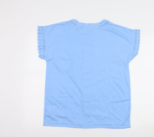 nuggets Womens Blue Basic Button-Up One Size