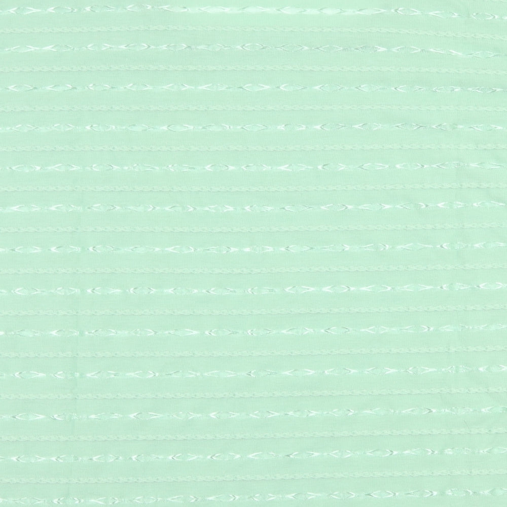 Brand and care label for Icecube women’s green striped basic t-shirt, size XL