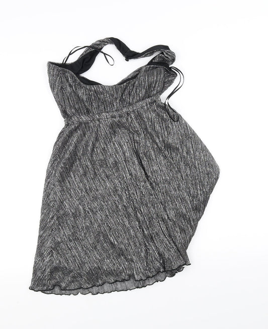 Miss Selfridge Womens Silver A-Line Size 6