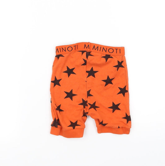 Minoti Boys Orange Sweat Shorts Size 2-3 Years