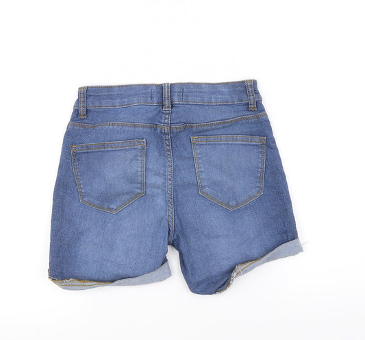 DENIMCO Womens Blue Chino Shorts Size 4