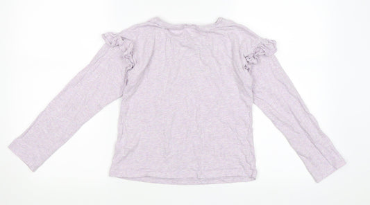 NEXT Girls Purple Basic T-Shirt Size 10 Years