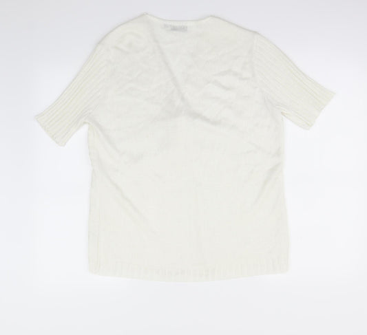 Casamia Womens Ivory Cardigan Jumper Size L