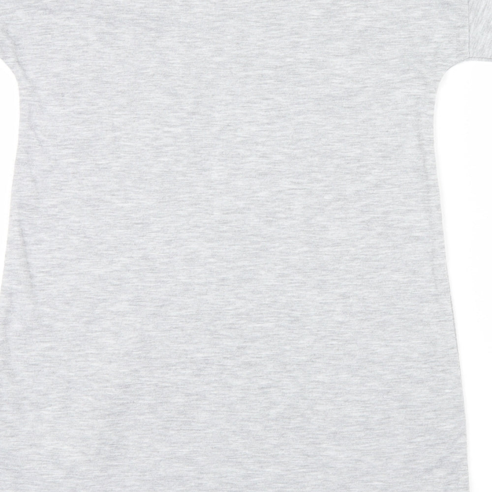 Brand and care label for Next girls’ grey geometric cami pyjama top, size 9, years - nyc
