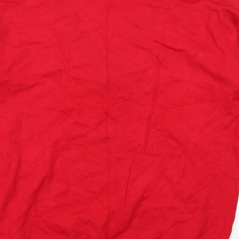 Brand and care label for By Swan women’s red jumper one size