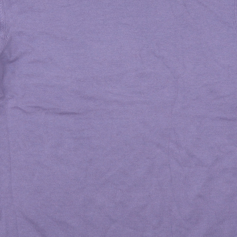 Womens UK M Regular Cotswold Purple Pullover Tight-Knit