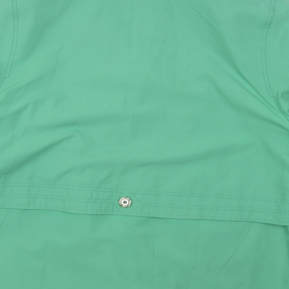 Brand and care label for Stratus women’s green jacket coat, size UK 14