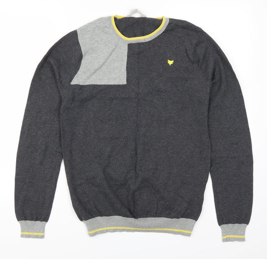 Fabric of Life Mens Grey Pullover Jumper Size M