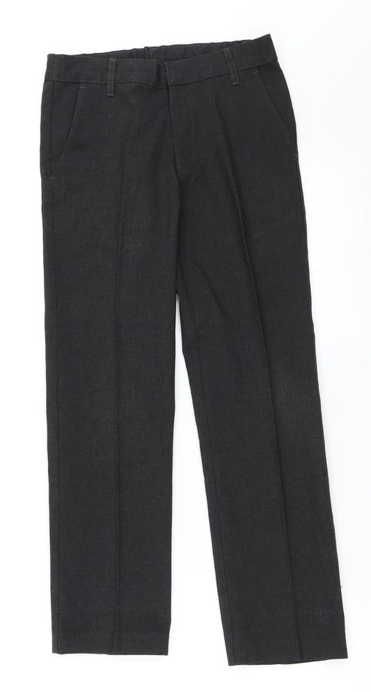 Additional front view of Marks & Spencer boys’ grey dress pants trousers, size 8-9, years