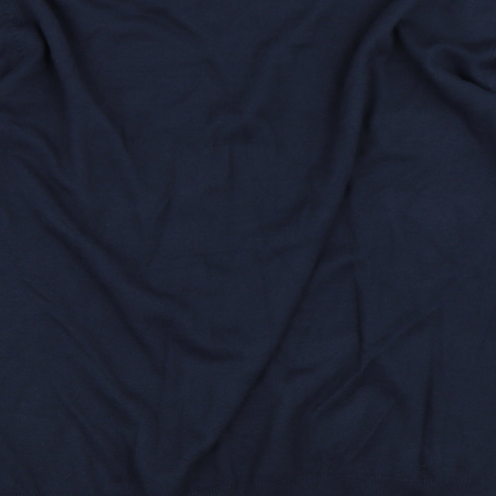 Brand and care label for W&B women’s blue jumper, size L