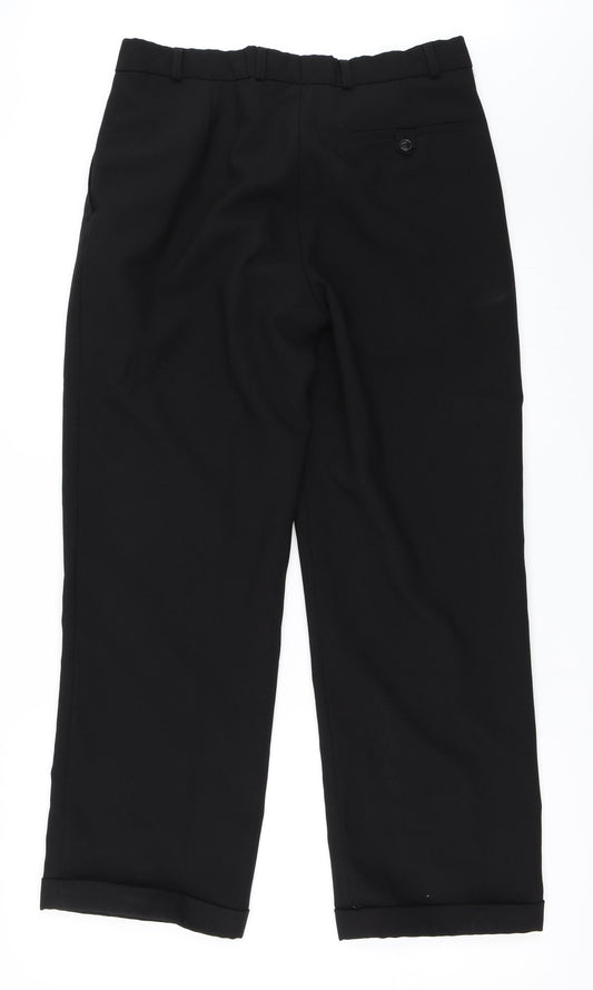Emporium Womens Black Trousers Size 34 in L28 in