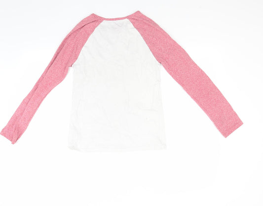 NEXT Girls White Pullover Sweatshirt Size 12 Years