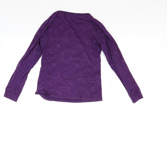 Preworn Girls Purple Pullover Sweatshirt Size 10 Years
