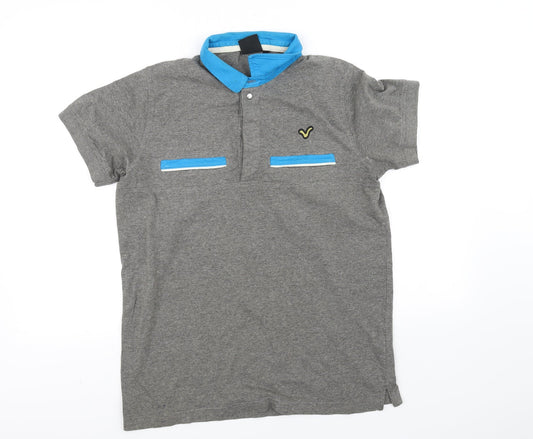 VIO Mens Grey Polo Size L