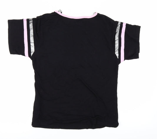 Select Womens Black Basic T-Shirt Size S