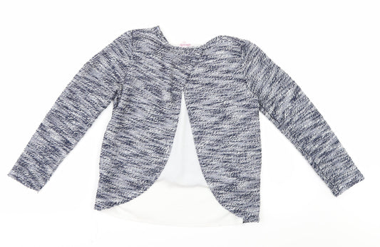 Miss Evie Girls Blue Pullover Jumper Size 9-10 Years