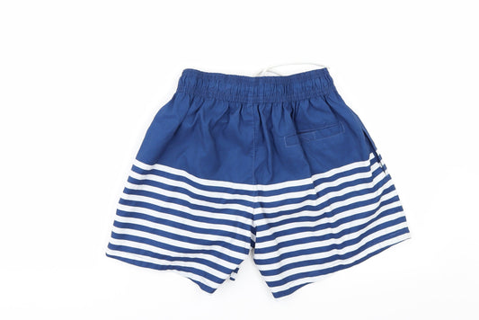 Topman Mens Blue Striped Bermuda Shorts Size XS - swim shorts