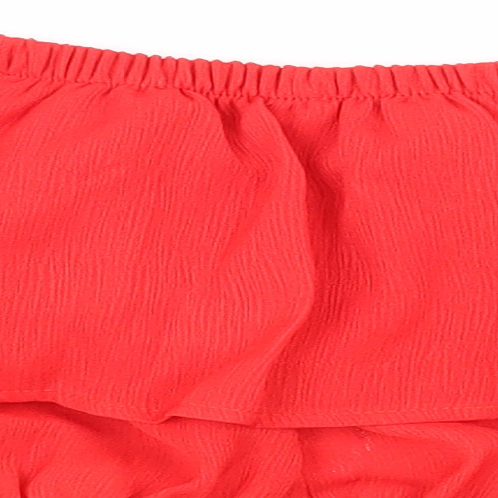 In the Style Womens Red Basic Tank Size 6
