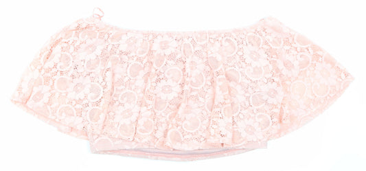 Pink Boutique Womens Pink Lace Basic Tank Size 10