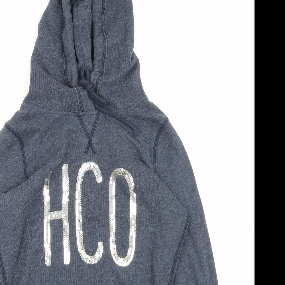 Hollister Womens Black Pullover Hoodie Size S