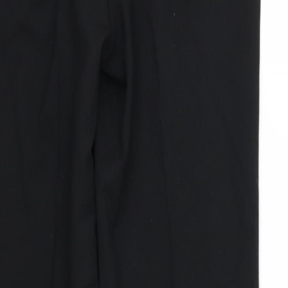 Per Una Womens Black Rayon Trousers Size 12 L30 in