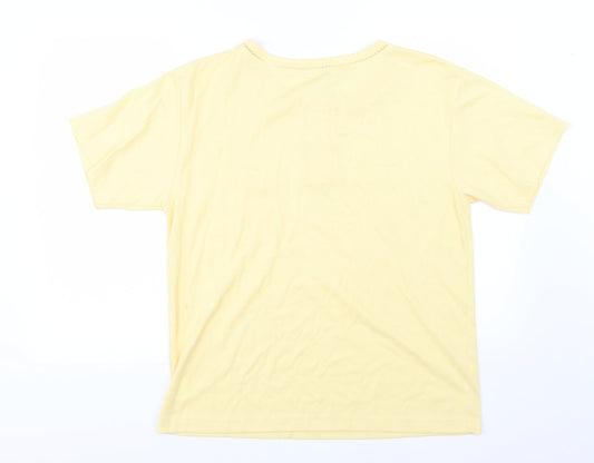 Provencale Womens Yellow Jersey Basic T-Shirt Size M