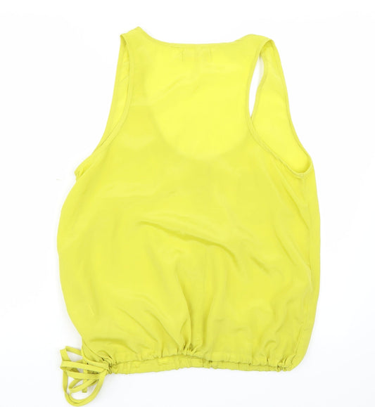West village Womens Yellow Basic Tank Size 12