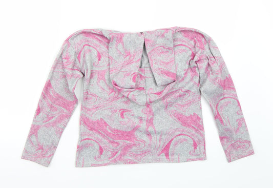 Matalan Girls Pink Pullover Hoodie Size 9 Years