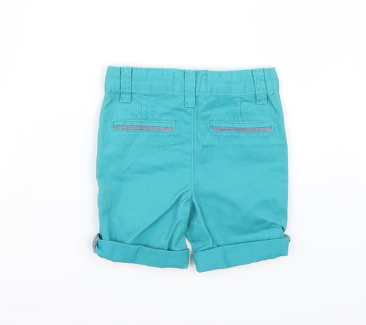 Denim & Co. Boys Blue Cropped Trousers Size 6-9 Months