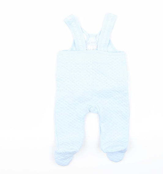 JUST TOO CUTE Boys Blue Babygrow One-Piece Size 3-6 Months