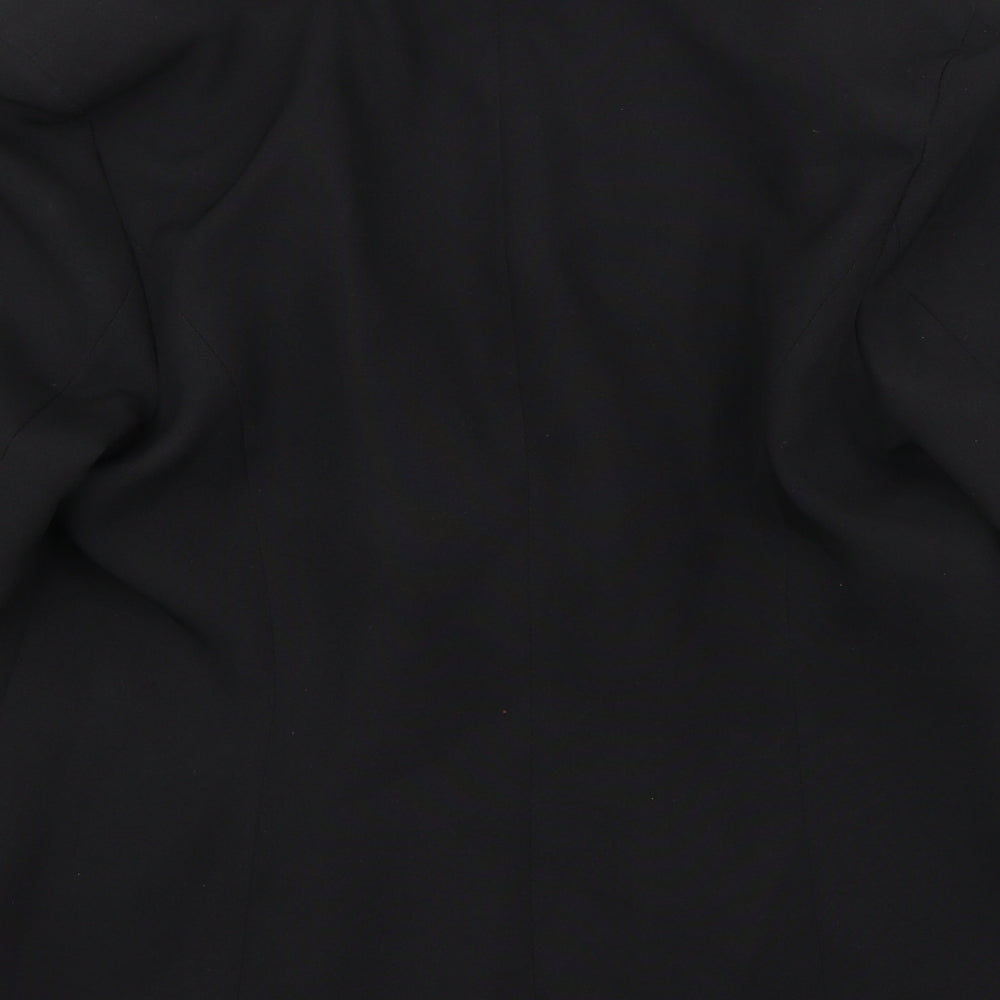 AMARANTO Womens Black Jacket Blazer Size 14