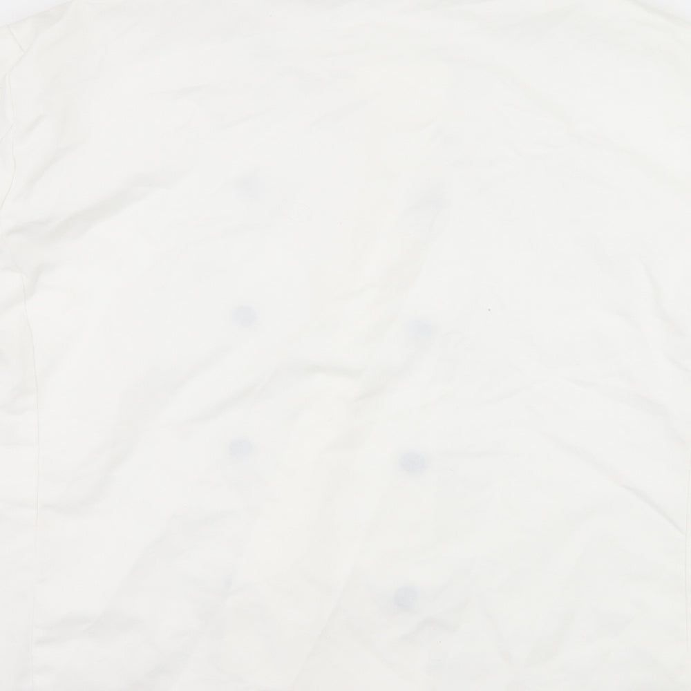 Denny's London Mens White Button-Up Size L - Chefswear