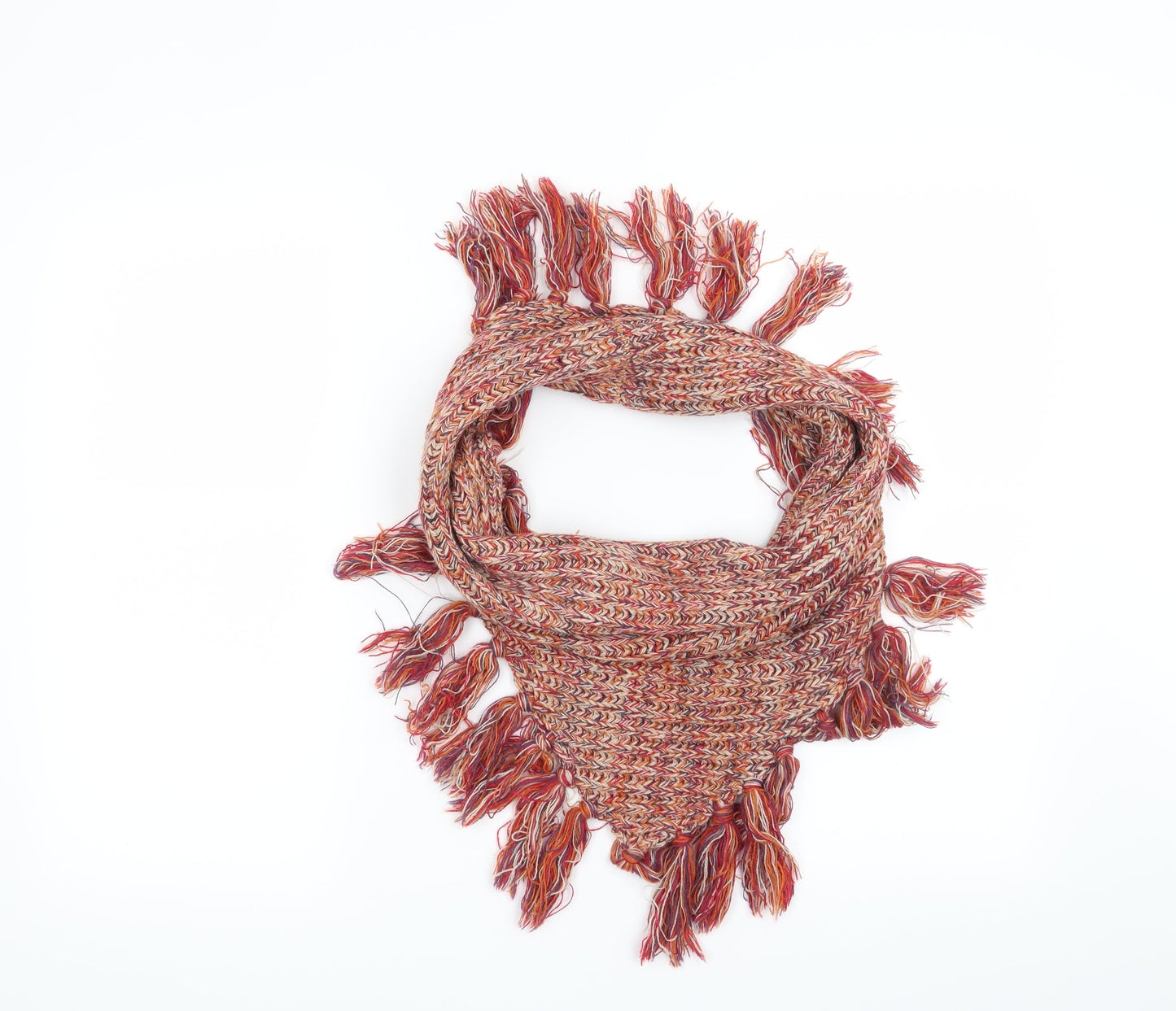 Preworn Womens Orange Scarf