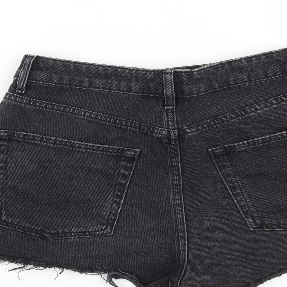 Topshop Womens Black Culotte Shorts Size 10