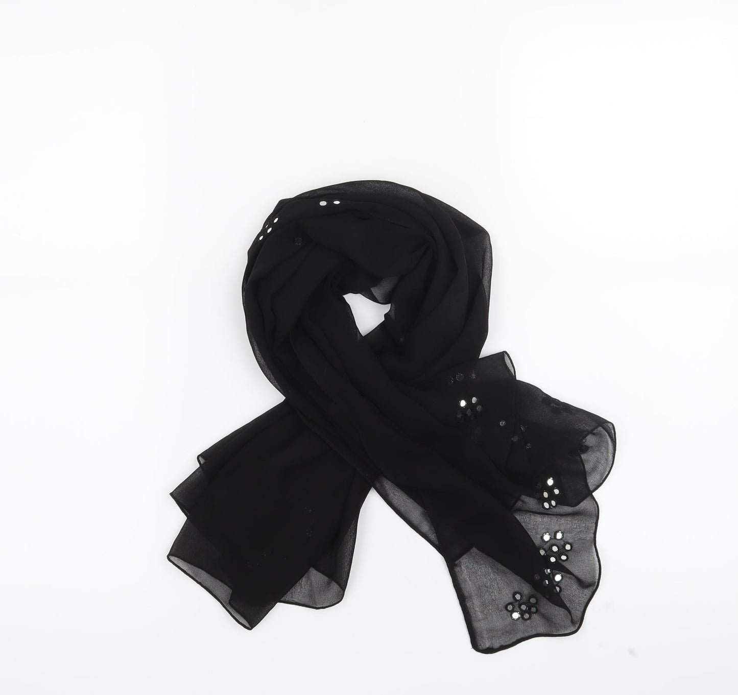 Preworn Womens Black Scarf