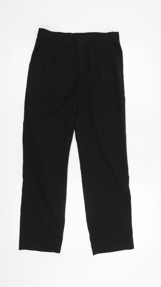 Additional front view of Very boys’ black dress pants trousers, size 10-11, years - school pants