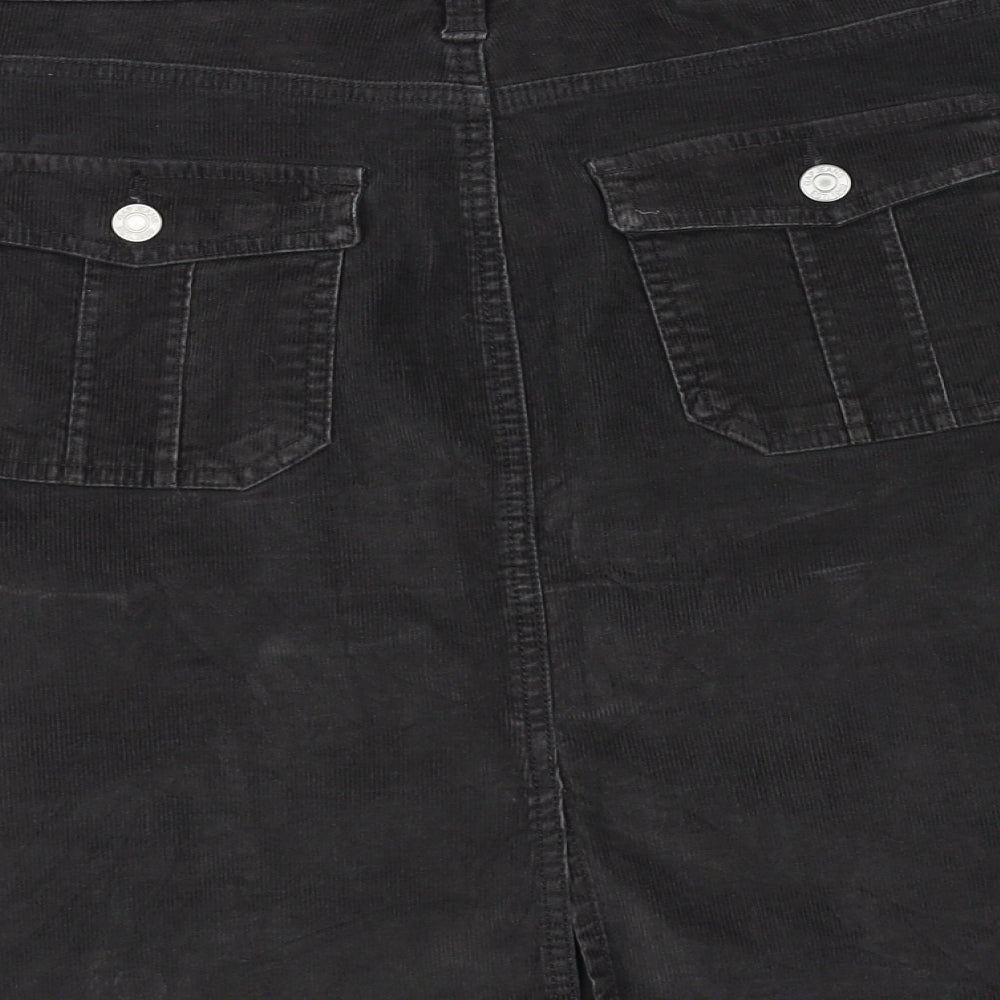 Brand and care label for Preworn women’s black a-line set, size UK 10