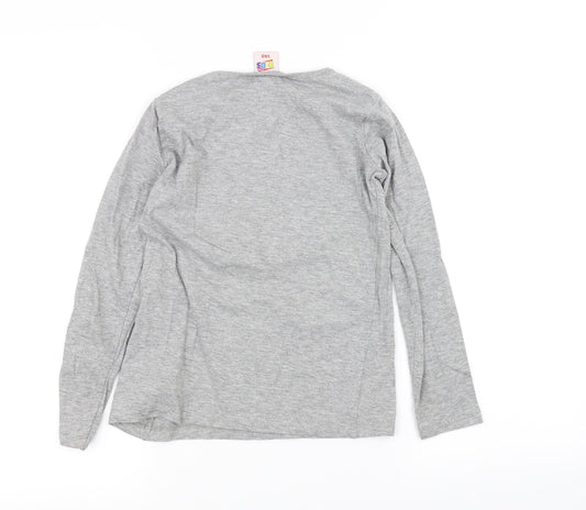 TXM Girls Grey Basic T-Shirt Size 10 Years