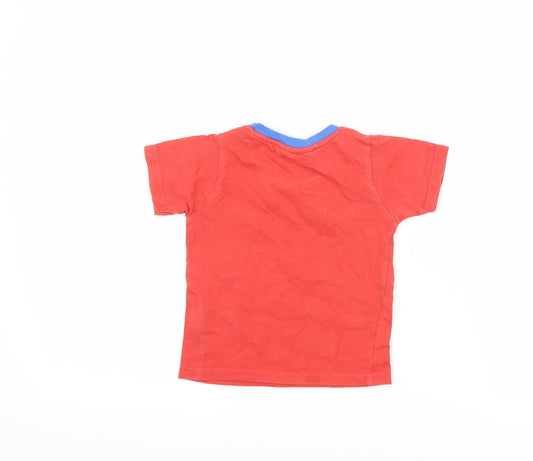 Lily & Jack Boys Red Basic T-Shirt Size 12-18 Months - DInosaur