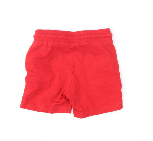 F&F Boys Red Cropped Trousers Size 18-24 Months