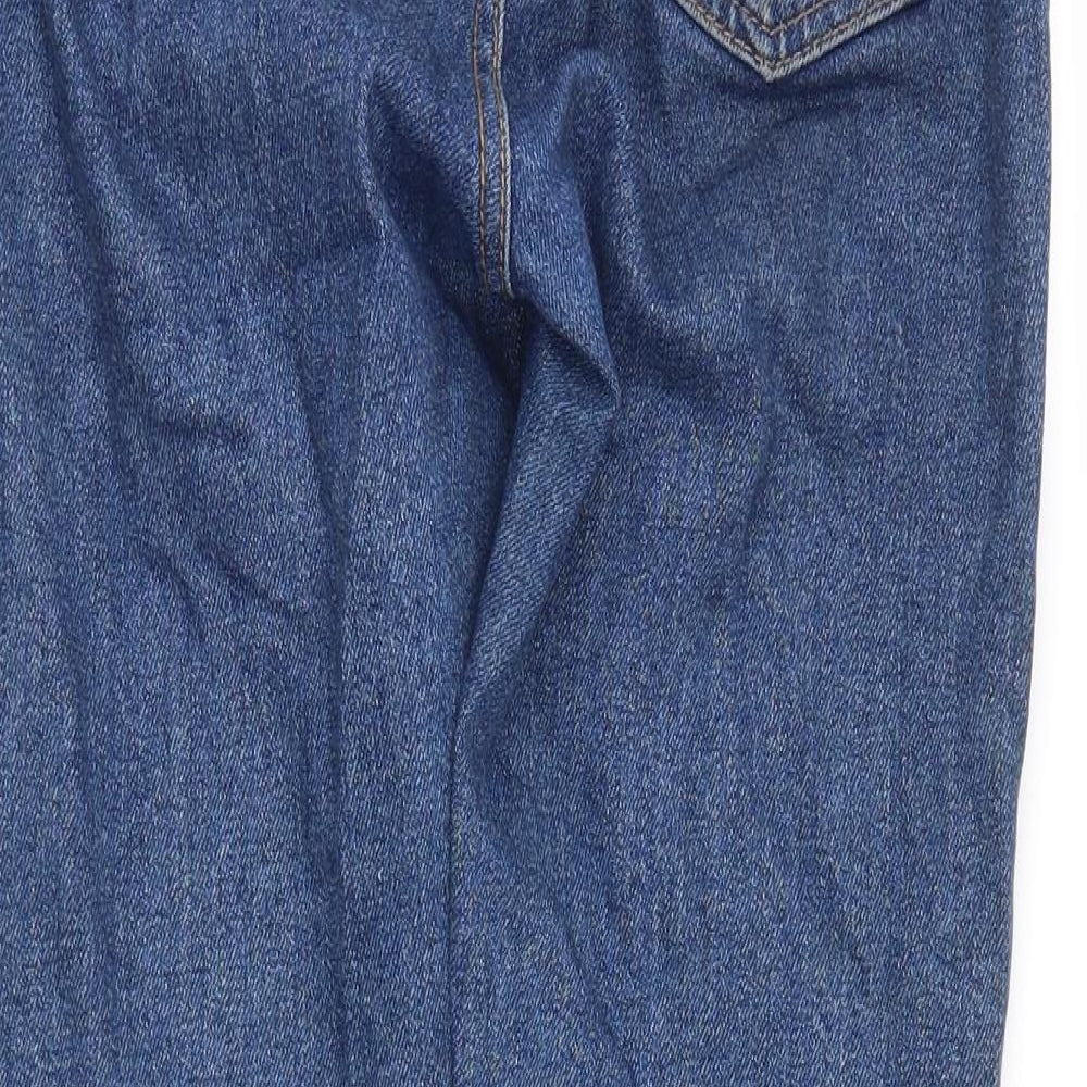 Brand and care label for denim co women’s blue denim skinny jeans, size UK 6