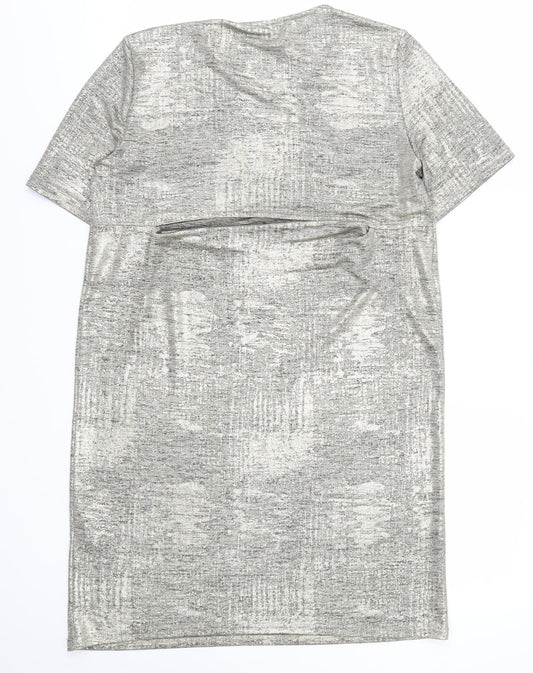 River Island Womens Gold T-Shirt Dress Size 8